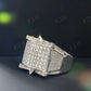 2.39 CTW Hip Hop 925 Silver Moissanite Unisex Ring Hip Hop Ring customdiamjewel