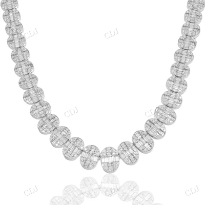 Hip Hop Style Real Diamonds Baguette Chain hip hop jewelry CustomDiamJewel
