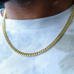 Solid Yellow Gold Hip Hop Rapper Men Cuban Chain  customdiamjewel   