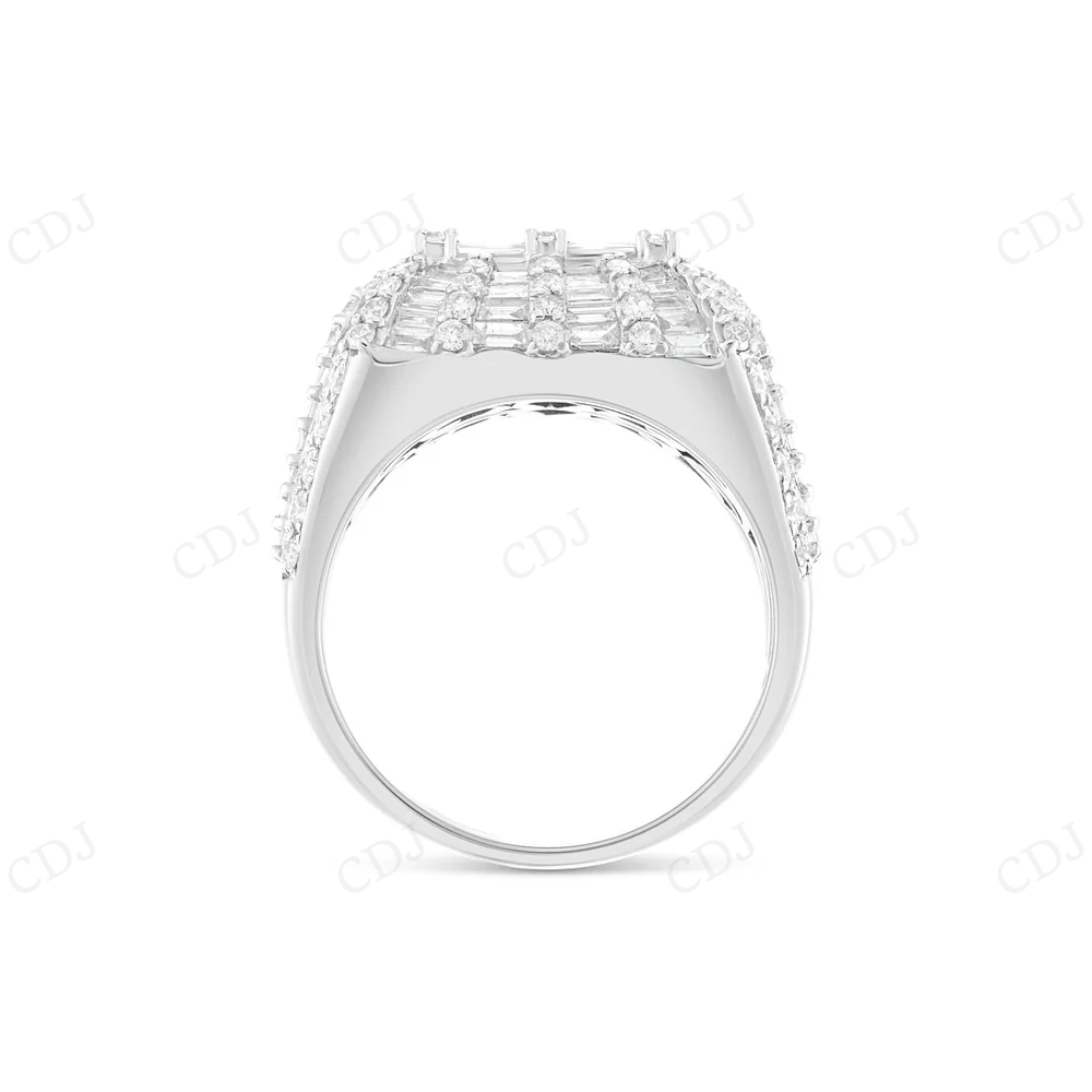 Baguette & Round Diamond Lab Grown Diamond Hip Hop Ring hip hop jewelry CustomDiamJewel