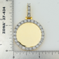 Two Tone Full Iced Out Moissanite Photo Pendant hip hop jewelry CustomDiamJewel