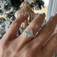 Oval Cut Three Stone Moissanite Engagement Ring  customdiamjewel   