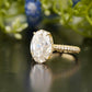 Oval Lab-Grown Diamond Wide Pavé Ring customdiamjewel