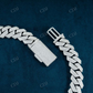 Four Row White Diamond Hip Hop Cuban Chain for Him hip hop jewelry customdiamjewel   