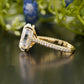 Oval Lab-Grown Diamond Wide Pavé Ring customdiamjewel