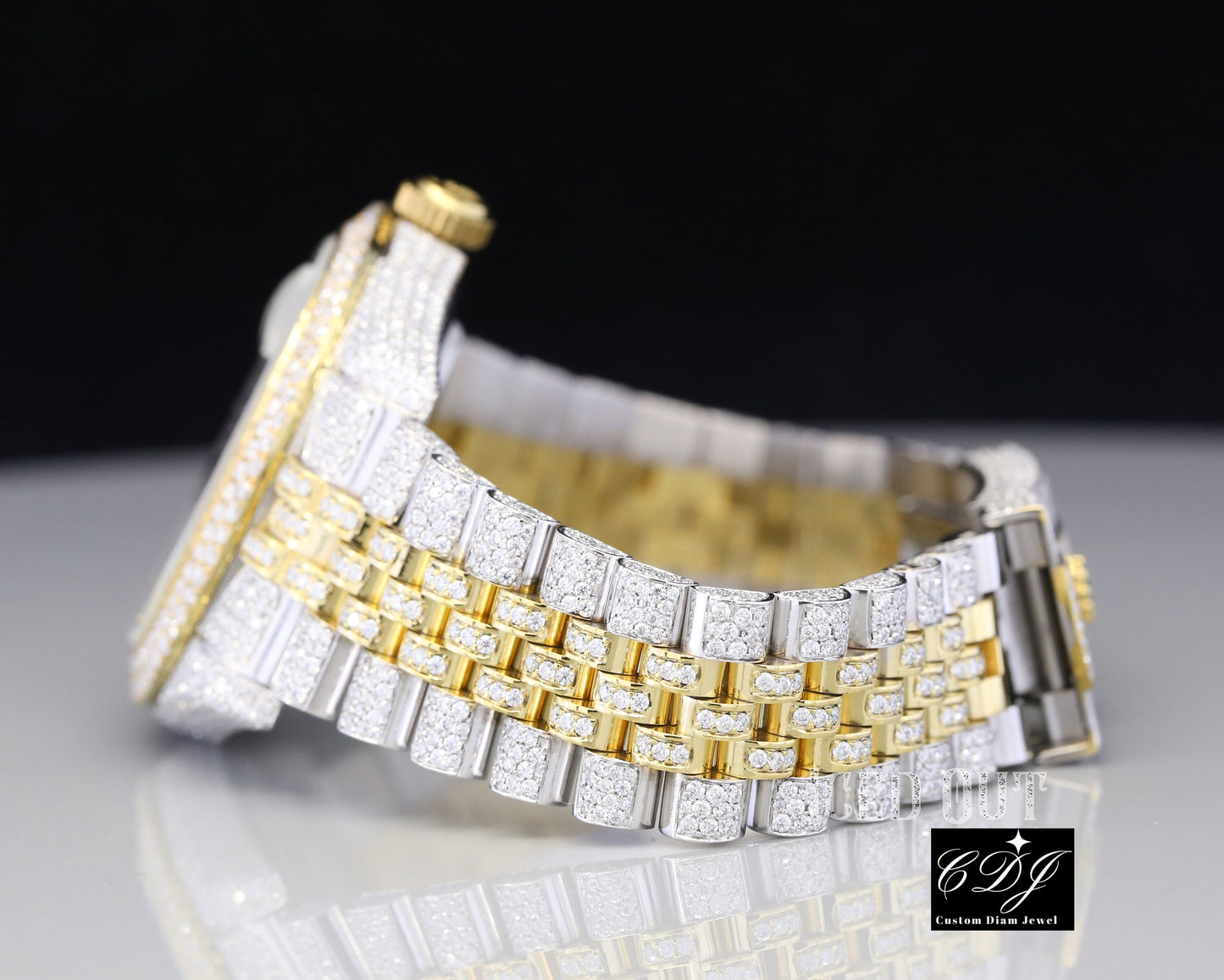 Hip Hop Iced Out Handmade Watches For Men customdiamjewel