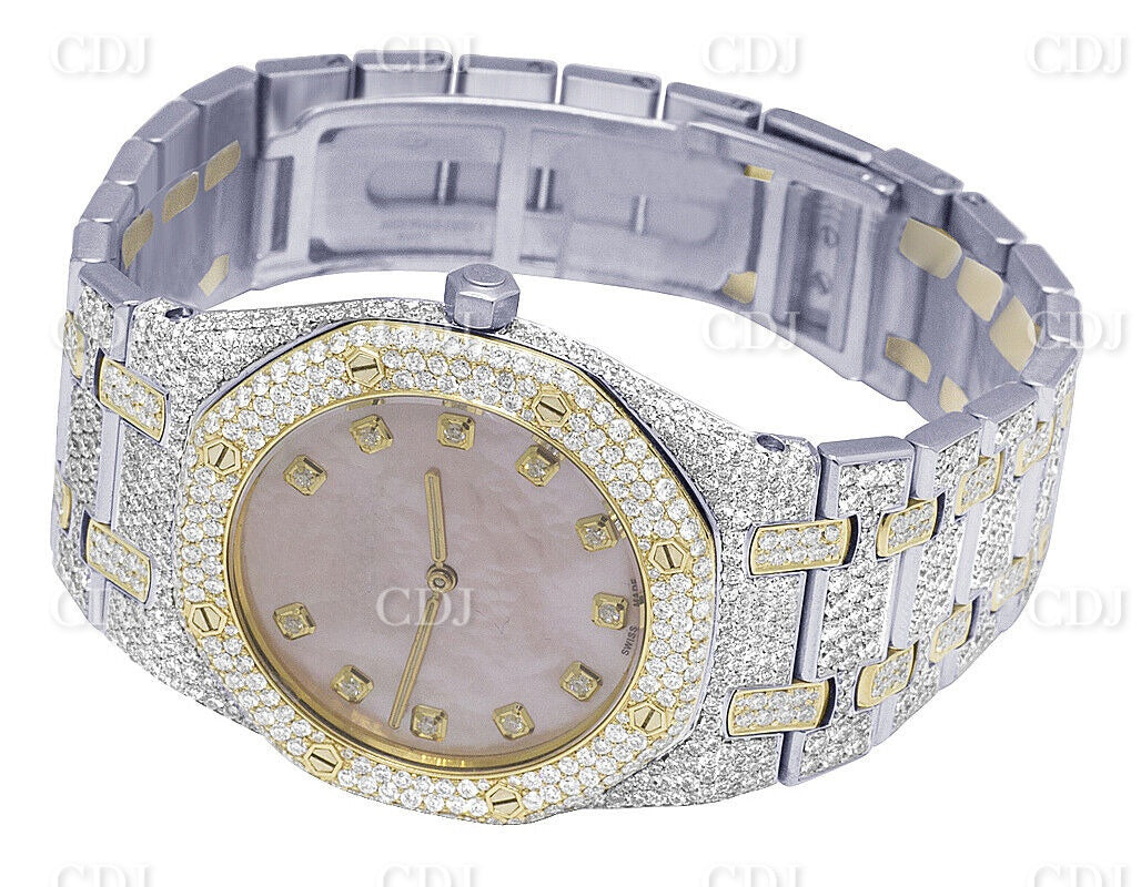 GRA Certified Moissanite Studded AP watch customdiamjewel