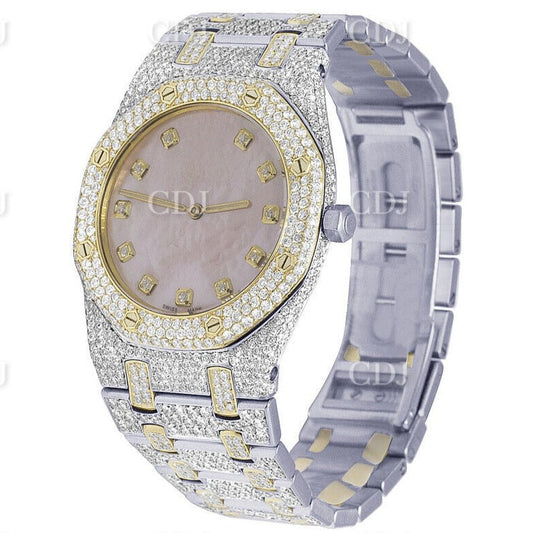 GRA Certified Moissanite Studded AP watch customdiamjewel