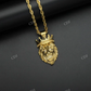 High Quality Lion Face Solid Gold Hip Hop Pendant hip hop jewelry CustomDiamJewel