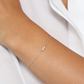 0.12CTW Moissanite Baguette Dainty Diamond Bracelet  customdiamjewel   
