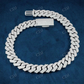 Four Row White Diamond Hip Hop Cuban Chain for Him hip hop jewelry customdiamjewel   