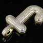 1.4" 0.75 CTW 10K Gold Natural Diamond J Letter Pendant CustomDiamJewel