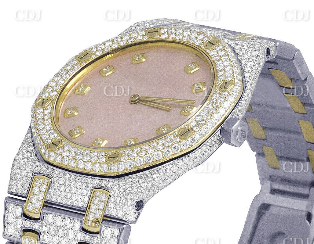 GRA Certified Moissanite Studded AP watch customdiamjewel