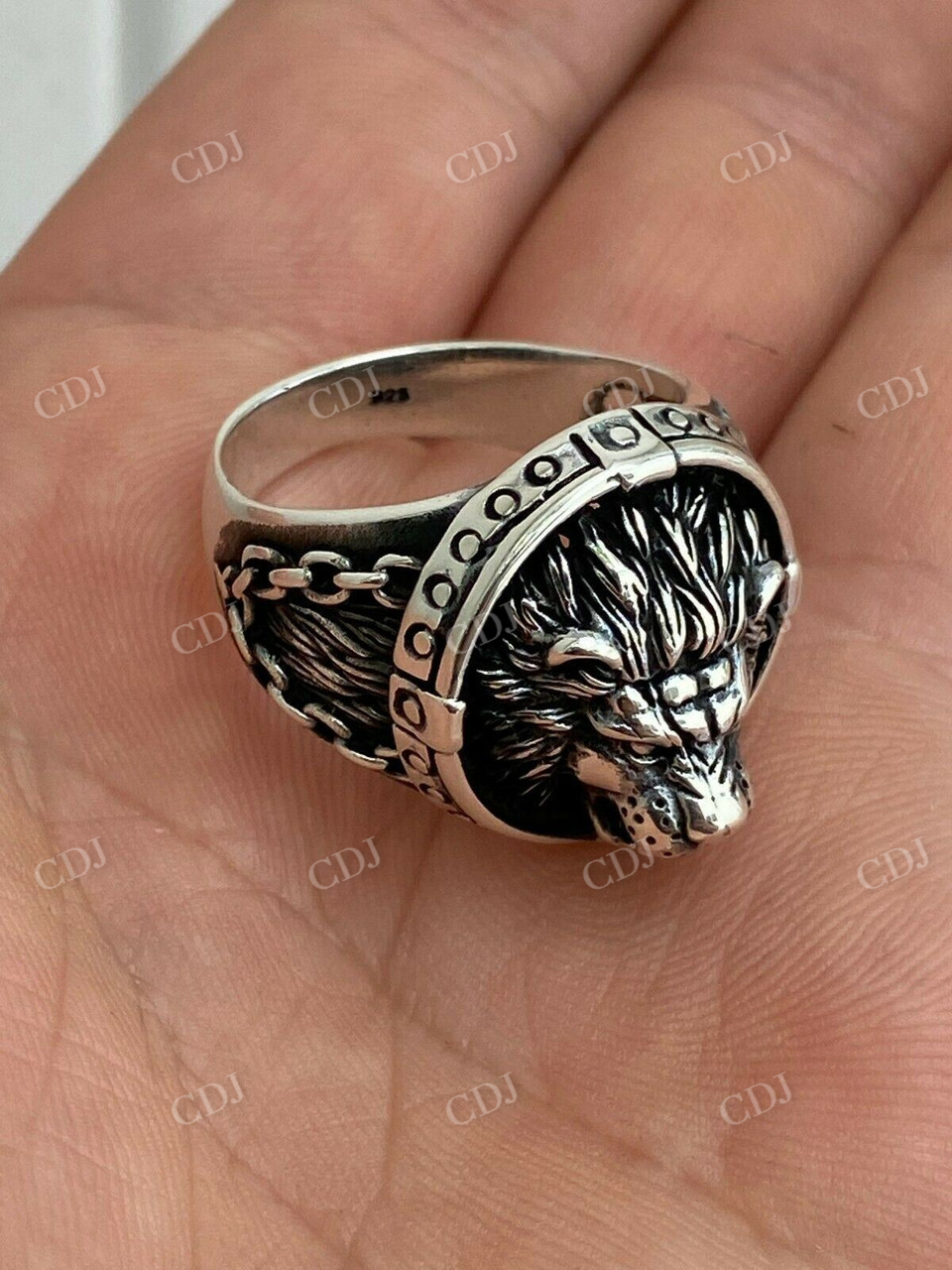 Solid Gold King Lion Of Judah Rasta Ring  customdiamjewel   