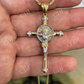 Silver Cross Jesus Crucifix Pendant  customdiamjewel   