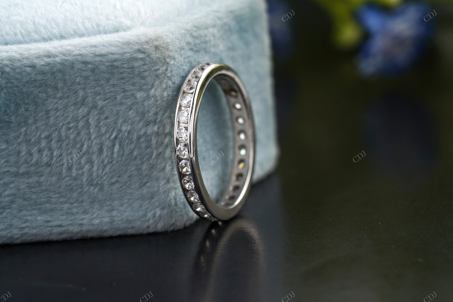 Lab-Grown Diamond Pavé Wedding Band