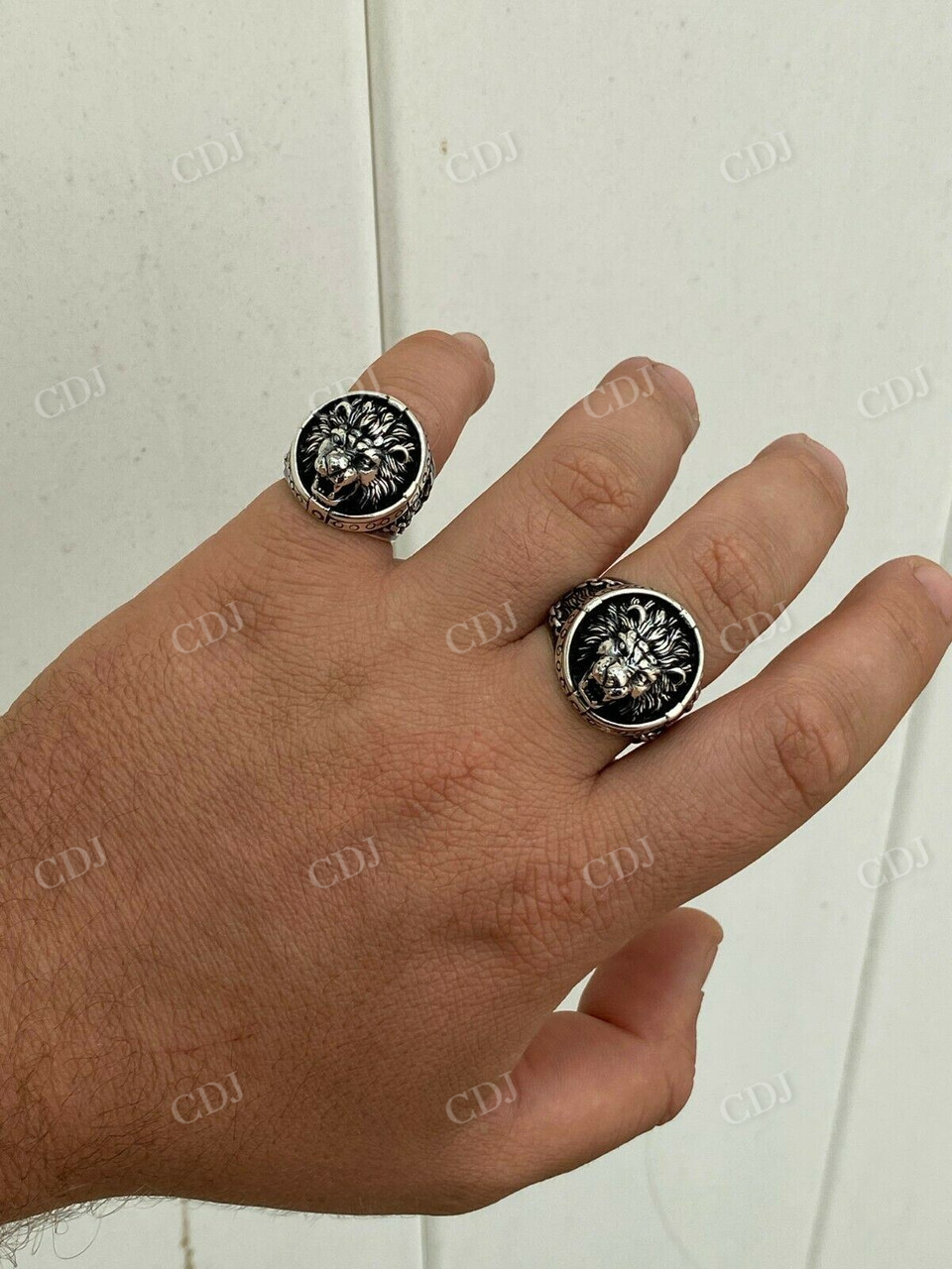 Solid Gold King Lion Of Judah Rasta Ring  customdiamjewel   