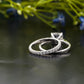 Lab-Grown Diamond Halo Engagement Ring