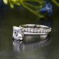 Lab-Grown Diamond Halo Engagement Ring