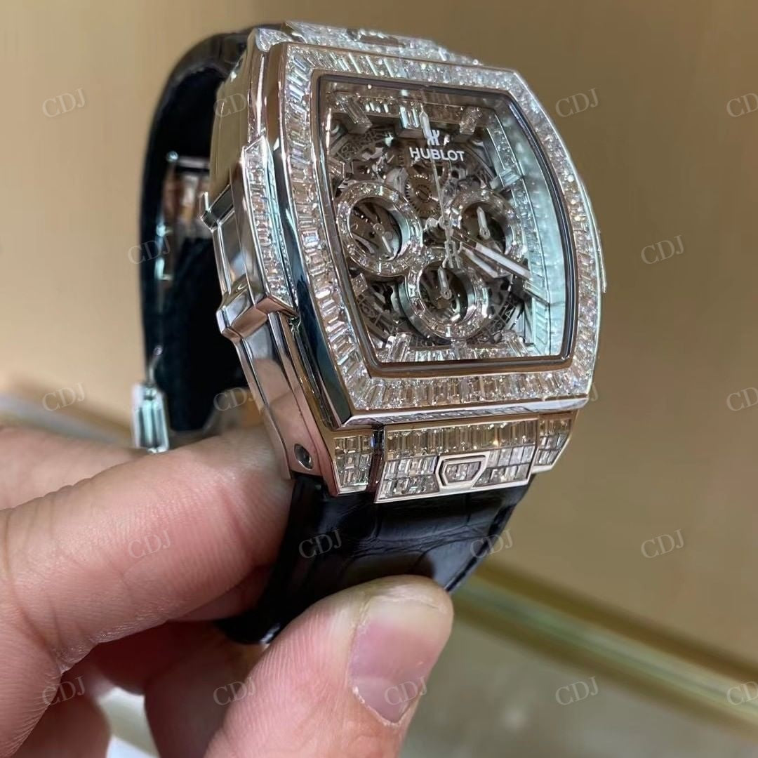 Hip Hop Hublot Diamond Moissanite Watch customdiamjewel
