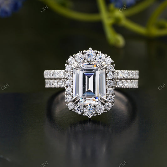 Emerald Cut Lab-Grown Diamond Ring customdiamjewel