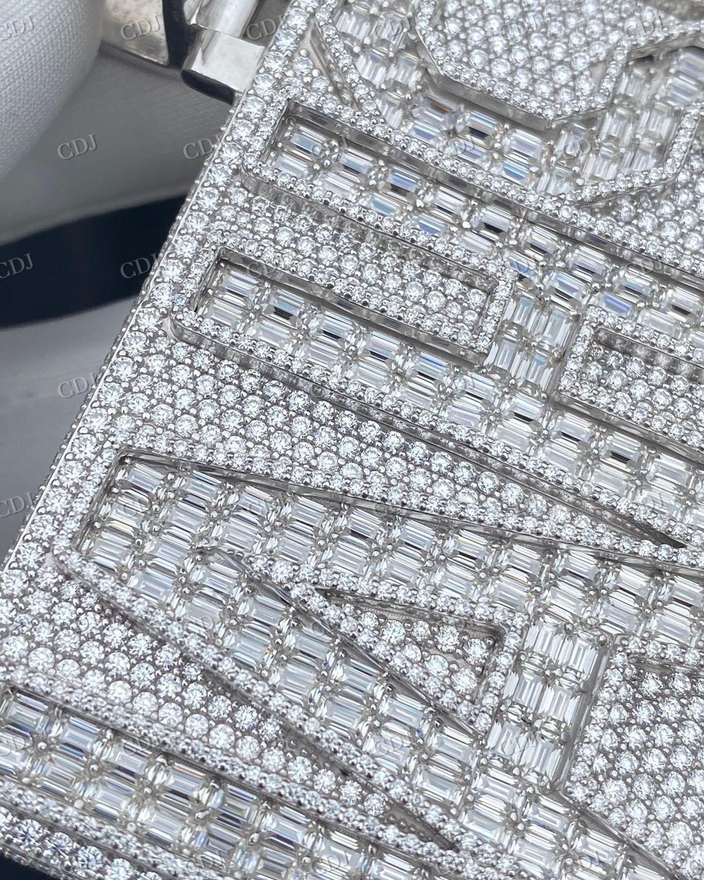 Two Tone Iced Out Luxurious Pendant hip hop jewelry customdiamjewel   