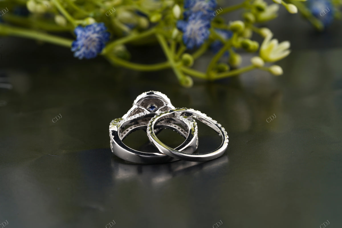 Pear Cut Lab-Grown Diamond Halo Ring