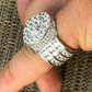 5ctw Large Round Diamond Hip Hop Ring  customdiamjewel   