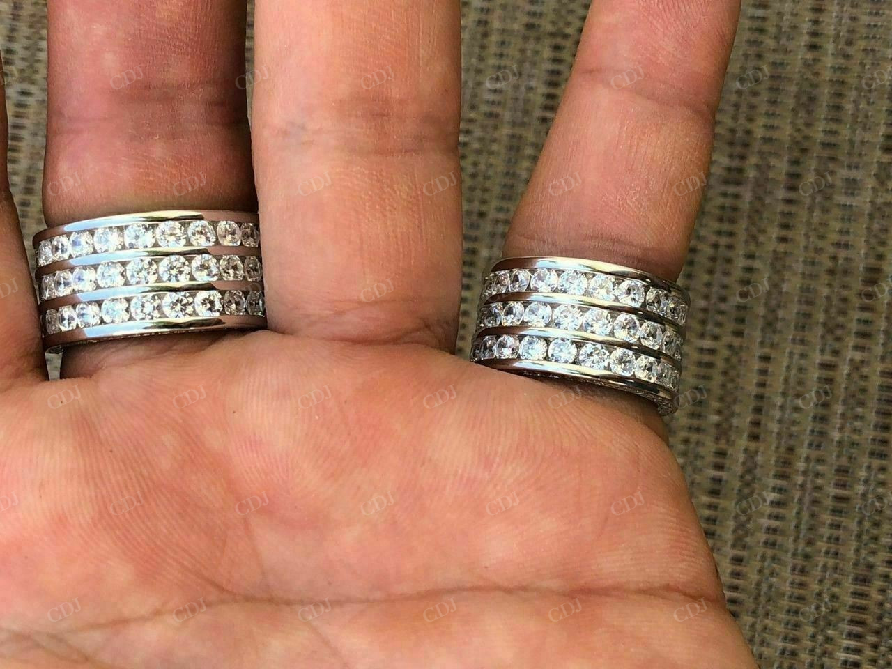 5ctw Large Round Diamond Hip Hop Ring  customdiamjewel   