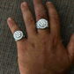 5ctw Large Round Diamond Hip Hop Ring  customdiamjewel   