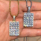 6CTW Dog Tag Hip Hop Pendant  customdiamjewel   