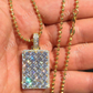 6CTW Dog Tag Hip Hop Pendant  customdiamjewel   