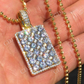 6CTW Dog Tag Hip Hop Pendant  customdiamjewel   