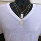 6CTW Dog Tag Hip Hop Pendant  customdiamjewel   