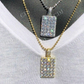 6CTW Dog Tag Hip Hop Pendant  customdiamjewel   