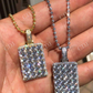 6CTW Dog Tag Hip Hop Pendant  customdiamjewel   