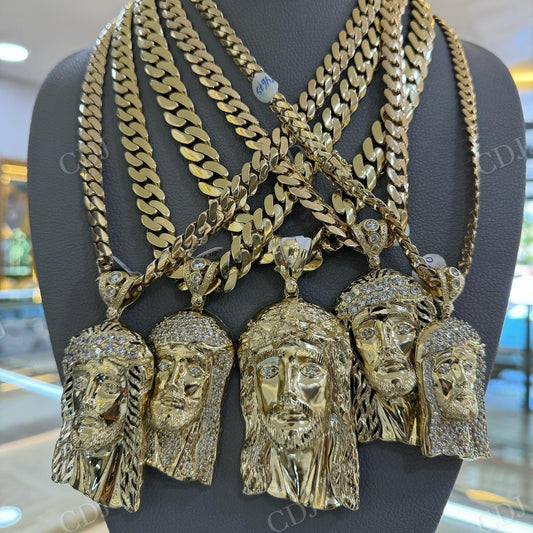 VVS Moissanite Diamond Jesus Pendant For Men hip hop jewelry CustomDiamJewel   