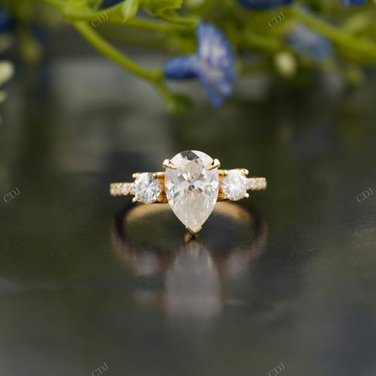 Pear Trilogy Lab-Grown Diamond Ring