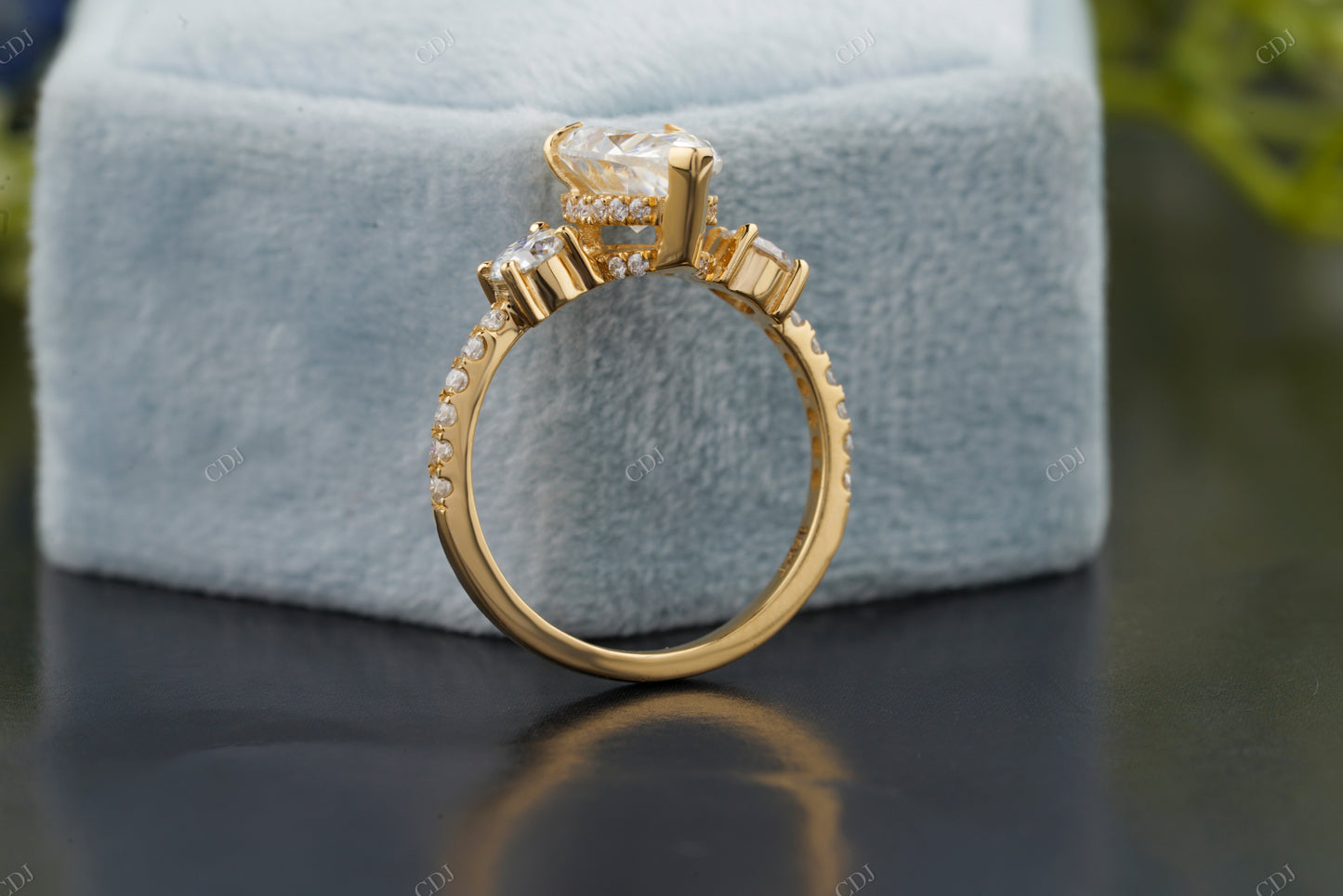 Pear Trilogy Lab-Grown Diamond Ring