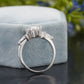 Hexagon Lab-Grown Diamond Trilogy Ring