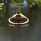 Salt and Pepper Hexagon Trilogy Ring