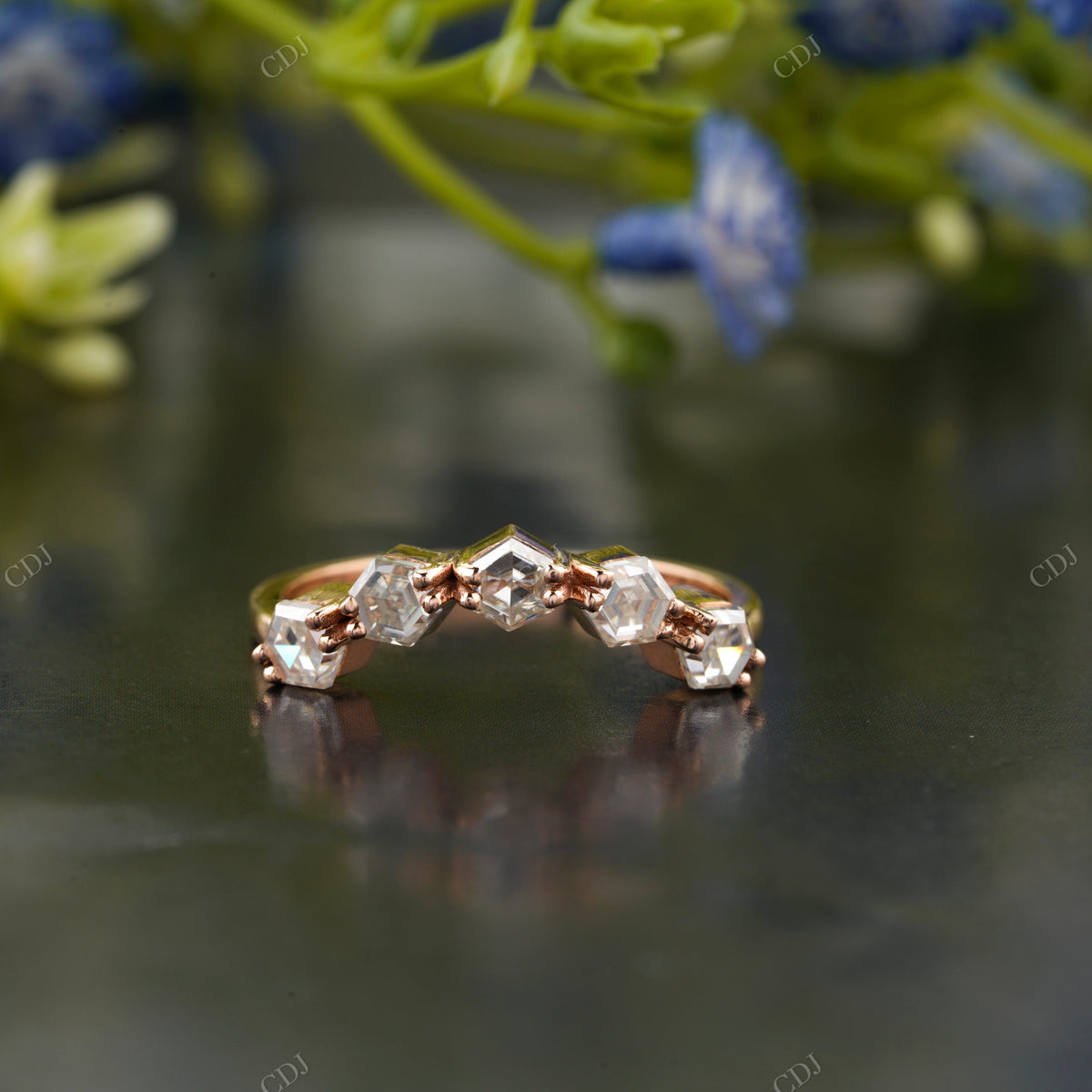 Hexagon Lab-Grown Diamond Eternity Ring