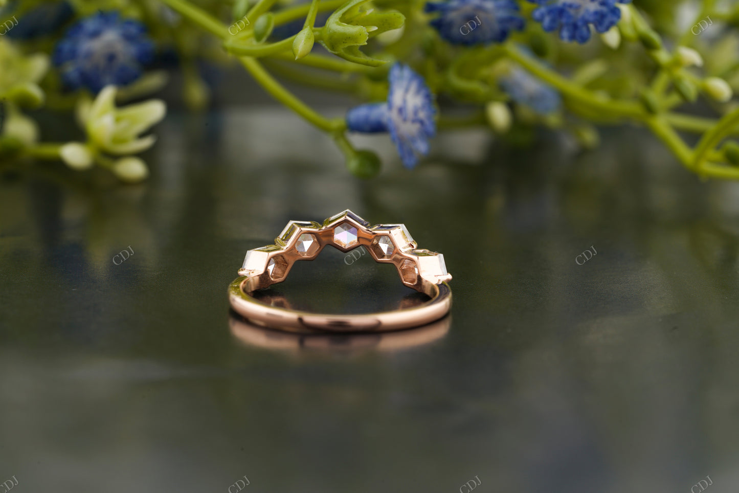 Hexagon Lab-Grown Diamond Eternity Ring