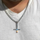 Lab Grown Diamond Inverted Cross Pendant  customdiamjewel   
