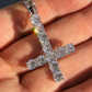 Lab Grown Diamond Inverted Cross Pendant  customdiamjewel   