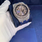 Bust Down Moissanite Diamod Iced Out AP Chrono Watch For Men customdiamjewel