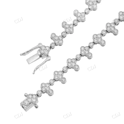 CVD Diamonds Cross Chain Necklace For Her hip hop jewelry CustomDiamJewel