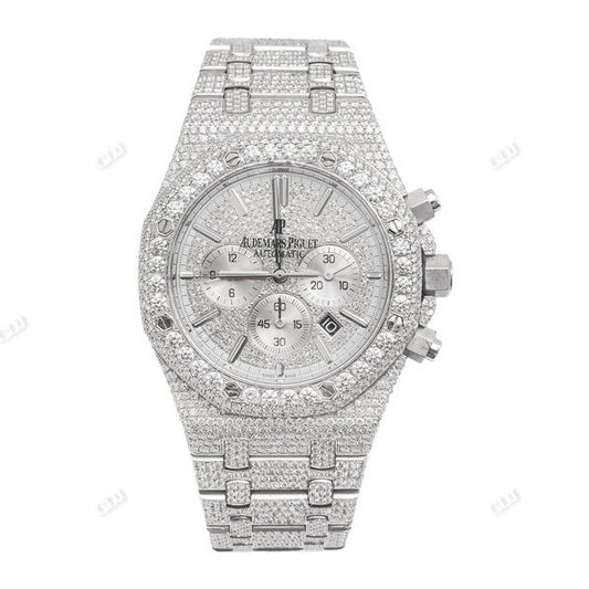 Audemars Piguet Chrono Fully Iced Out Hip Hop Watch customdiamjewel