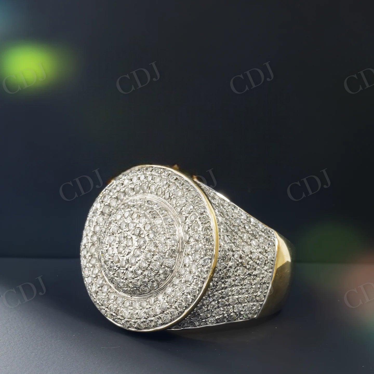 925 Silver Cluster Moissanite Ring Hip Hop Ring customdiamjewel