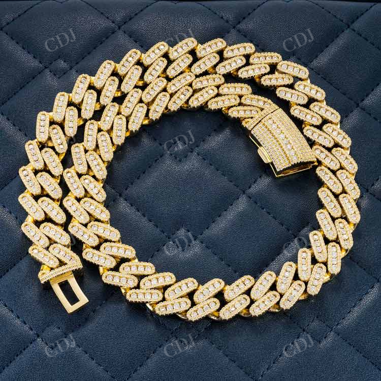 Iced Out Diamond Miami Hip Hop Cuban link Chain hip hop jewelry customdiamjewel   